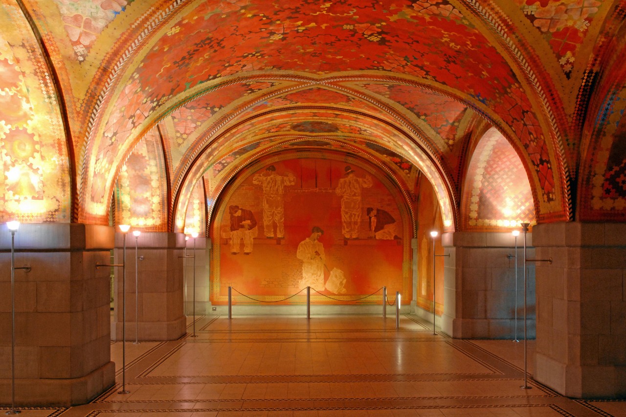 Augusto Giacometti, Fresken im Amtshaus I (